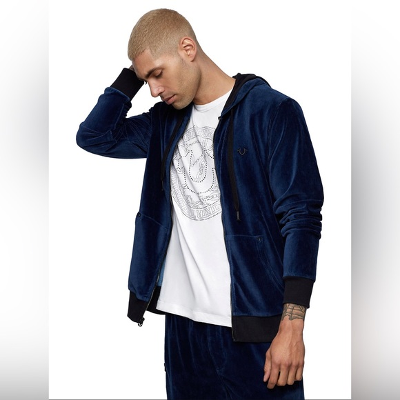 True Religion VELOUR CORDUROY TRACKSUIT Top & Bottom $300Retail-Mens XXXL-NWT - Picture 9 of 10